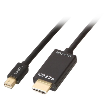LINDY 36925 cavo di interfaccia e adattatore MiniDiplayport HDMI Nero