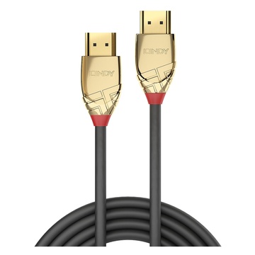 LINDY 37864 cavo HDMI 5 m HDMI tipo A (Standard) Oro, Grigio