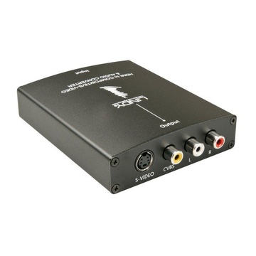 LINDY 38093 cavo di interfaccia e adattatore HDMI S-Video, 3xRCA Nero