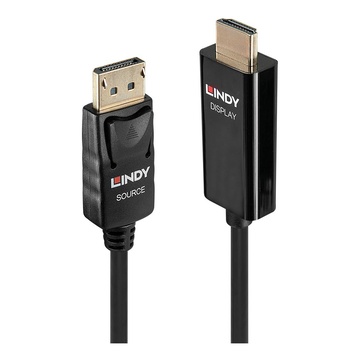 LINDY 40915 cavo e adattatore video 1 m HDMI tipo A (Standard) DisplayPort Nero