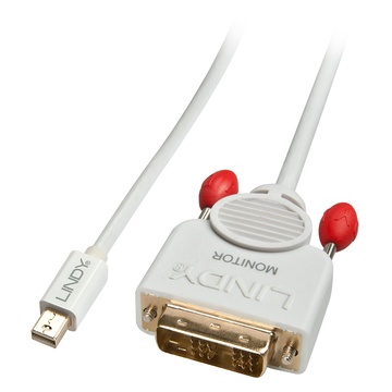 LINDY 41955 cavo e adattatore video 0,5 m Mini DisplayPort DVI-D Bianco