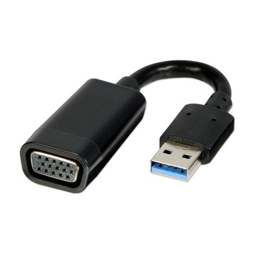 LINDY 43172 USB A VGA Nero cavo di interfaccia e adattatore