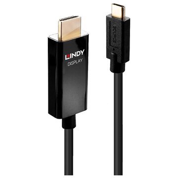 LINDY 43292 Cavo e Adattatore video 2 m USB tipo-C HDMI A (Standard) Nero