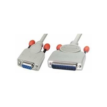 LINDY 9-pin serial printer cable 2m cavo per stampante Grigio