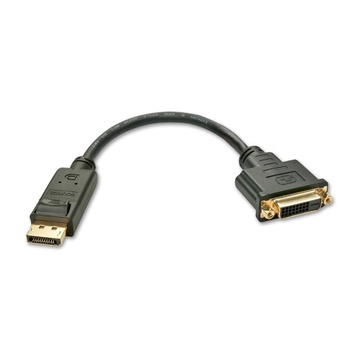 LINDY Adattatore da DisplayPort a DVI-D M/F Attivo 15 cm