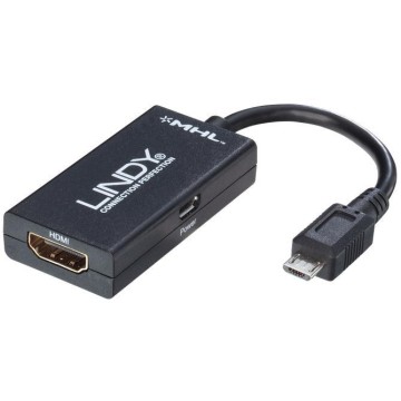LINDY Adattatore MHL, da HDMI a Micro USB B