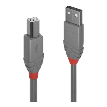 Anthra line cavo usb 5 m 2.0 usb a usb b grigio