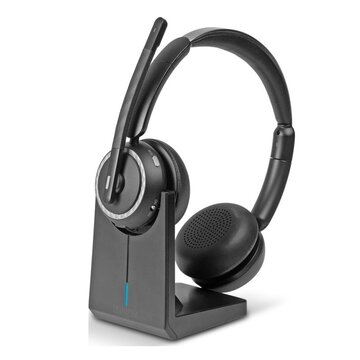 L118 auricolare cablato a padiglione ufficio usb tipo-c bluetooth base di ricarica nero