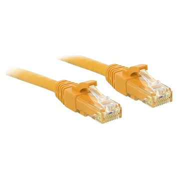 LINDY RJ-45/RJ-45 Cat.6 2m cavo di rete Cat6 U/UTP (UTP) Giallo