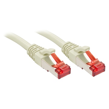 LINDY RJ-45/RJ-45 Cat.6 5m 5m Cat6 S/FTP (S-STP) Grigio, Rosso cavo di rete