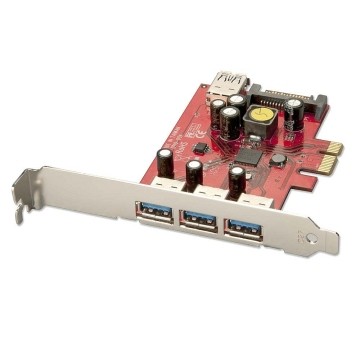 LINDY SCHEDA USB 3.0 3+1 PCIE