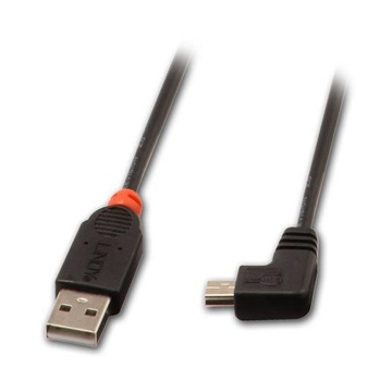 LINDY USB 2.0, 1m cavo USB USB A Mini-USB B Maschio Nero
