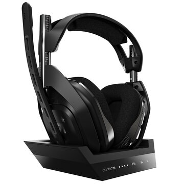 Logitech ASTRO Gaming A50 + Base Station Auricolare Wireless A Padiglione Giocare Nero, Argento