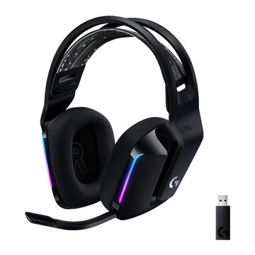 Logitech G G733 Cuffia Wireless Headset Nero