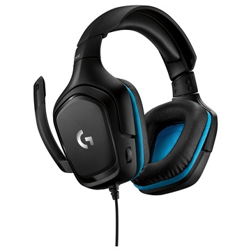 Logitech G432 Stereofonico Cuffie Nero, Blu