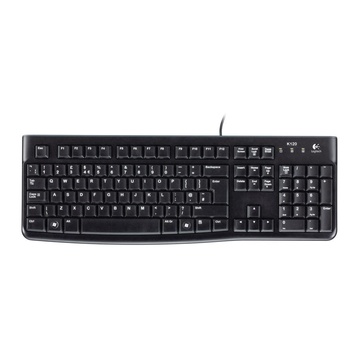 Logitech K120 USB QWERTZ Ceco Nero