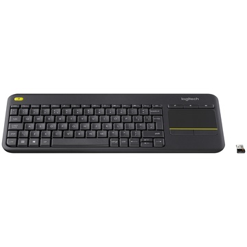 Logitech K400 Plus RF Wireless AZERTY Francese Nero