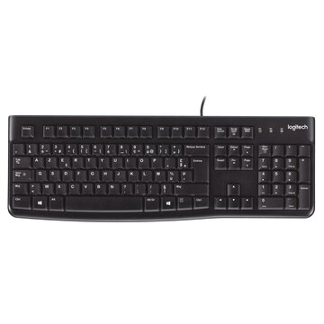 Keyboard k120 for business tastiera ufficio usb azerty belga nero