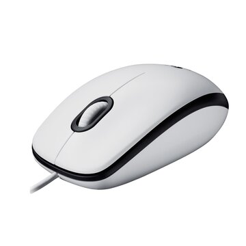 M100 mouse ambidestro usb tipo a ottico 1000 dpi bianco