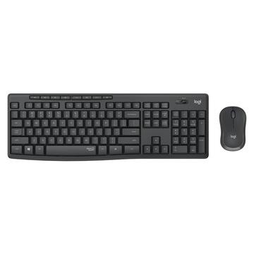 Mk295 silent wireless combo rf qwerty italiano nero