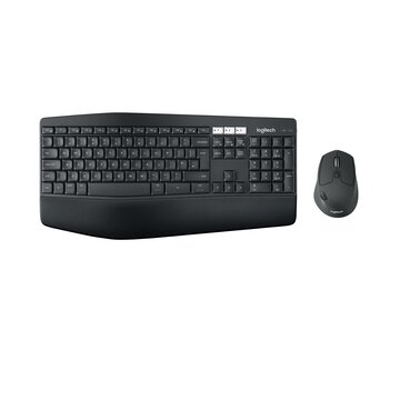 Mk850 performance tastiera mouse incluso universale rf senza fili + bluetooth qwerty spagnolo nero