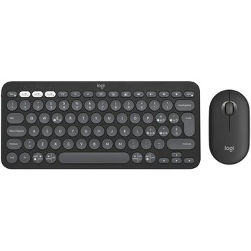 Logitech Pebble 2 Combo tastiera Mouse incluso RF senza fili + Bluetooth QWERTY Italiano Grafite