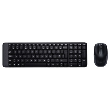 Logitech Wireless MK220 Nero USB