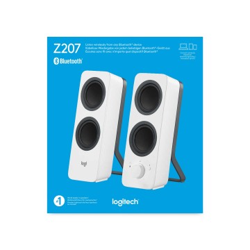 Logitech Z207 Stereo Bluetooth 5W Bianco