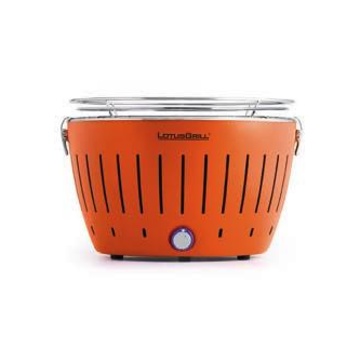 LotusGrill G34 U OR barbecue per l'aperto e bistecchiera Antracite Kettle Arancione