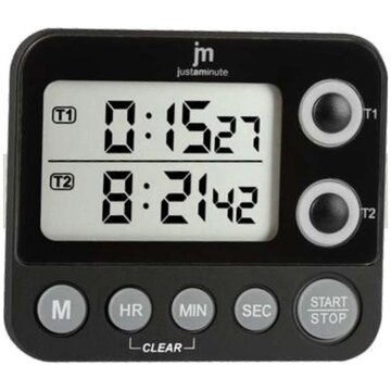 Lowell JT-5413N Timer da cucina Digitale Nero