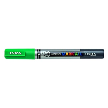 Lyra Graduate Mark All marcatore permanente Verde chiaro Punta a ogiva/sottile 6 pezzo(i)