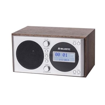 MAJESTIC WR-162 DAB radio Digitale Argento, Legno