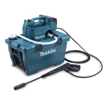 Makita DHW080ZK Idropulitrice Verticale Batteria 380 l/h Nero, Blu