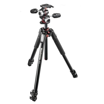 Manfrotto Kit 055 alluminio 3 sezioni con testa a 3 vie