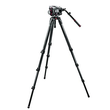 Manfrotto Kit con Testa + Treppiede fibra carbonio + sacca