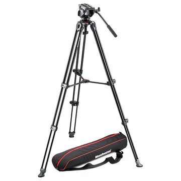 Manfrotto Kit 500, treppiede telescopico a doppio tubo MVT502AM con sacca per il trasporto