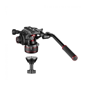 Manfrotto Kit video Nitrotech 608, treppiede a doppio tubo alluminio