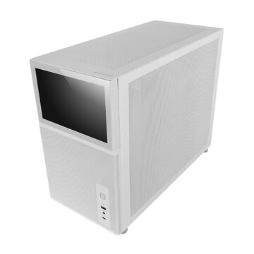 Mars gaming mc-lcd mini tower nero, bianco