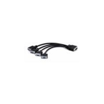 MATROX CAB-L60-4XAF cavo di interfaccia e adattatore 1x LFH60 4x HD15 Nero