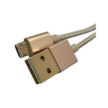 MEDIACOM M-CUSBRG 1m USB A Micro-USB B Maschio Maschio Oro cavo USB
