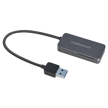 MEDIACOM MD-S400 lettore di schede USB 3.2 Gen 1 (3.1 Gen 1) Type-A Alluminio