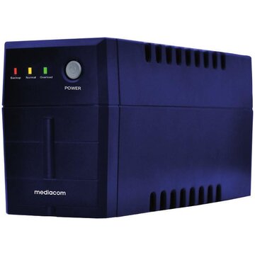 MEDIACOM Xpower 800 A linea interattiva 0,8 kVA 480 W 2 presa(e) AC