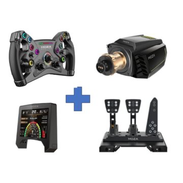 Moza Racing R21 HOTLAP Bundle COMPLETO con Volante KS GT (30 cm) Volante GT realizzato in carbonio