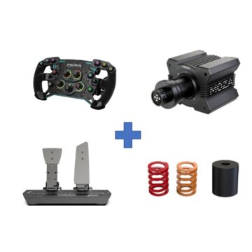 Moza Racing R9 Race Bundle COMPLETO con Volante MOZA GS V2 GT (30cm) autentico look da Formula 1