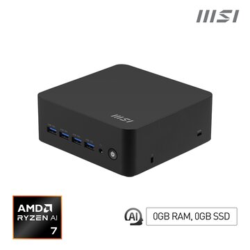 Cubi z ai 8m amd ryzen 7 8845hs barebone amd soc 3,8 ghz - altoparlanti incorporati