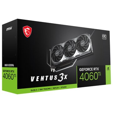 MSI GeForce RTX 4060 Ti VENTUS 3X 8G OC - RICONDIZIONATA, scatola bianca