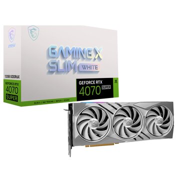 Geforce rtx 4070 super 12g gaming x slim white