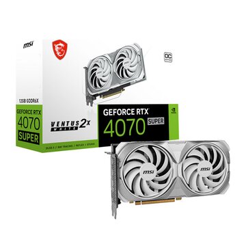 Geforce rtx 4070 super 12g ventus 2x white oc