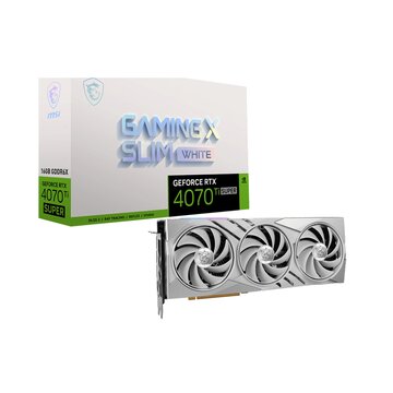 Geforce rtx 4070 ti super 16g gaming x slim white nvidia 16 gb gddr6x