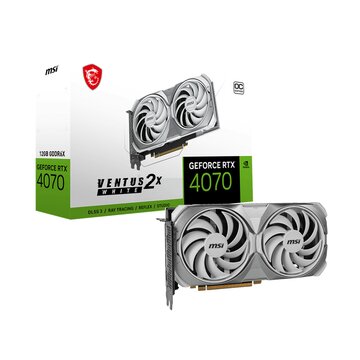 MSI GeForce RTX 4070 VENTUS 2X WHITE 12G OC NVIDIA 12 GB GDDR6X